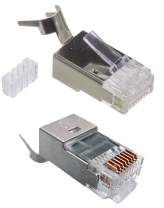 Plug o conector de datos RJ45 blindado CAT6