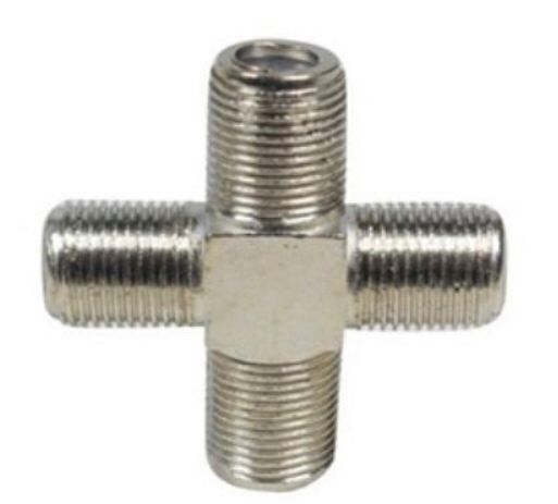 Union coaxial tipo Cruz