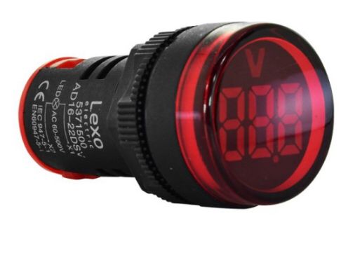 Luz piloto led voltimetro (22mm) rojo -CNC-