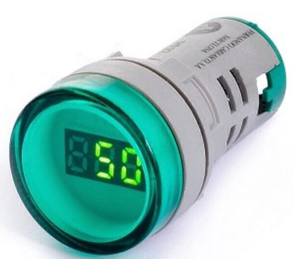 Luz piloto led Frecuencimetro (22mm) verde -CNC-