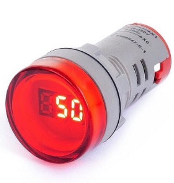 Luz piloto led Frecuencimetro (22mm) rojo -CNC-