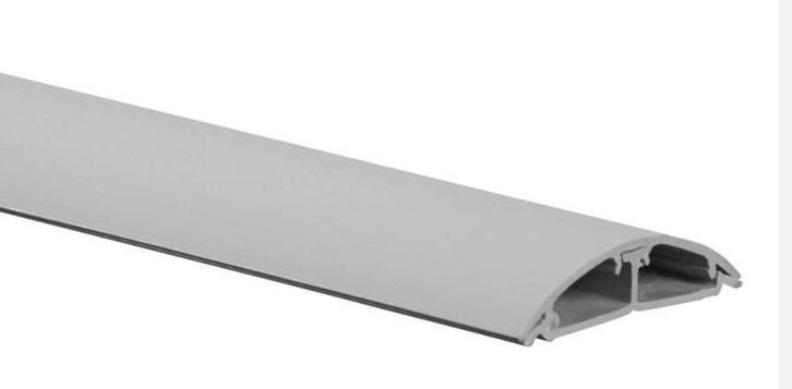 Canaleta para piso plastica C/D (60X13mm) GRIS -Dexon-