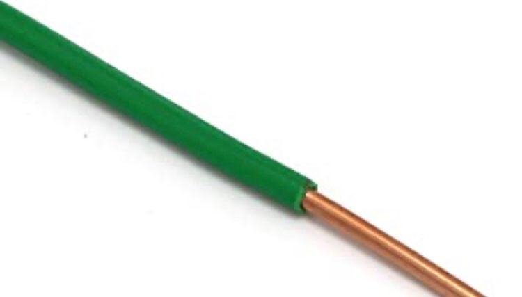 Cable solido (# 14 AWG) VERDE --