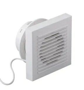 Extractor para empotrar cuadrado (4") BLANCO 110V