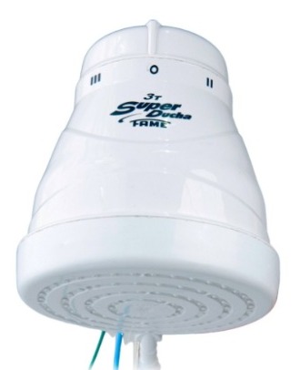 Super ducha electrica  S/manguera BLANCA 3T 5200W 110V -FAME-