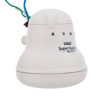 super ducha  electrica  S/manguera BLANCA 4T 5400W 110V -FAME-