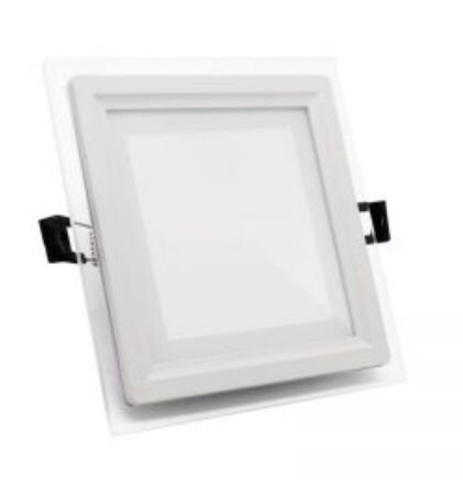 Panel LED empotrable f/cristal cuadrado 110/220V 6w 6500k