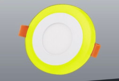 Panel LED empotrable bicolor redondo 110/220V 12+4W L/B + L/C