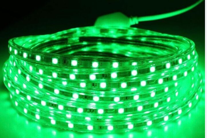 Manguera LED flexible pastilla (1m) 110V Verde -LM-