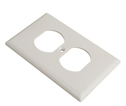 [PLACA-0007] Placa rectangular ovalada 2H BLANCO -COOPER-