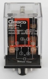 [RELAY-0007] Relay de 8 pines redondos 12V AC -camsco-