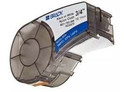 [MARETI-0015] Cinta vinyl para etiquetadora brady (3/4") BLANCA -Brady-