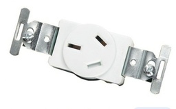 [TOMAS-0017] Tomacorriente pata de gallina 20A BLANCO -VETO PREMIUM-