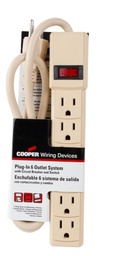 [REGLE-0002] Regleta o cortapicos con interruptor y breaker 6 servicios  |1136V| -cooper-