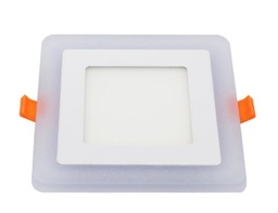 [PALED-0098] Panel LED empotrable bicolor cuadrado 110/220V 12+4W L/B + L/C